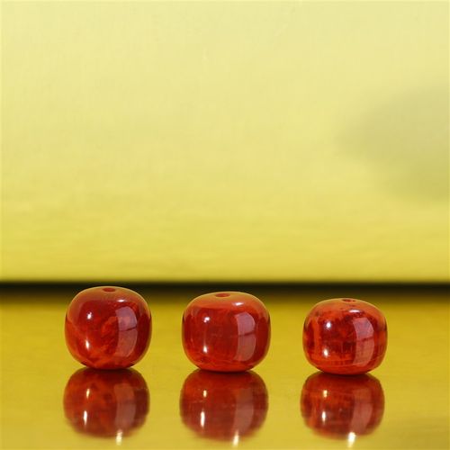 帝廷家!四川凉山南红 p瓦西料 满肉火焰红散珠 老型珠 对珠配饰珠