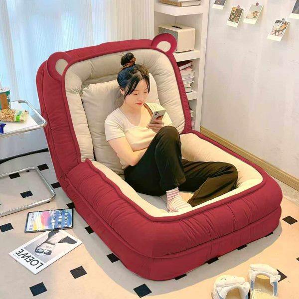 人类狗窝可躺可睡卧室折叠沙发床阳台单人休闲躺椅榻榻米懒人沙发,住宅家具,懒人沙发,淘宝优惠券,粉丝福利购,淘宝优惠卷