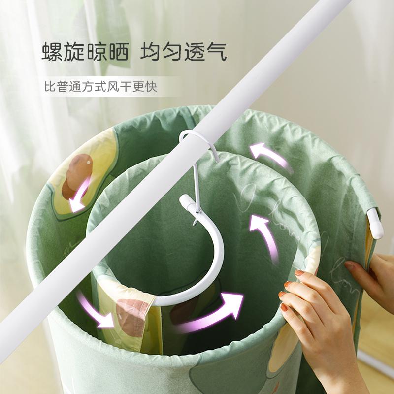 阳台晒被子器螺旋式晾专被单被罩用床单被套的衣T神架圆形大省空