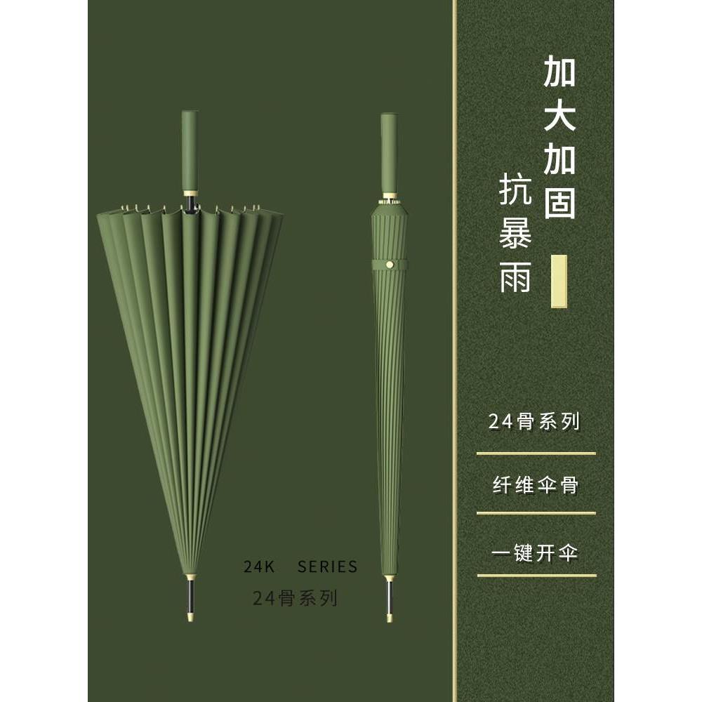 雨伞长柄24e根多伞骨骨架防风加固抗风暴超强暴雨大号户外加厚男