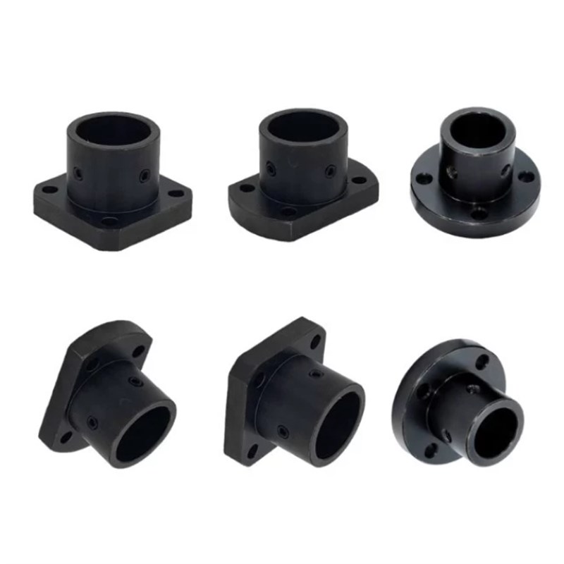 双切边法兰导向轴支h座钢制光轴固定座STHCB8 10 12 15 16 20 253