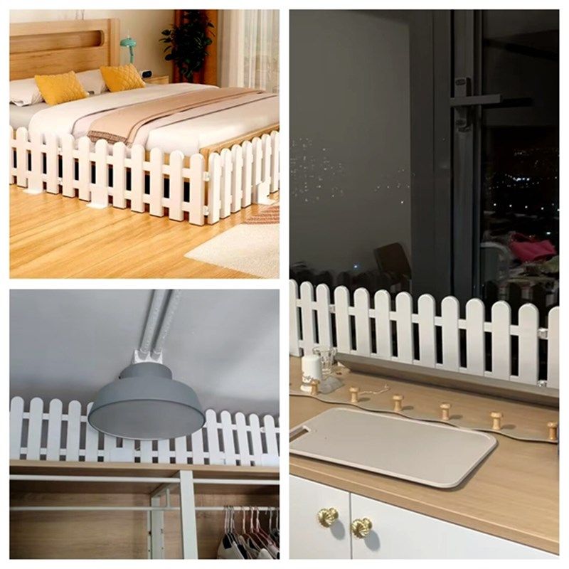 塑料栅栏床底挡板宠物p围栏防猫狗钻床底沙发挡免打孔粘贴隔板室