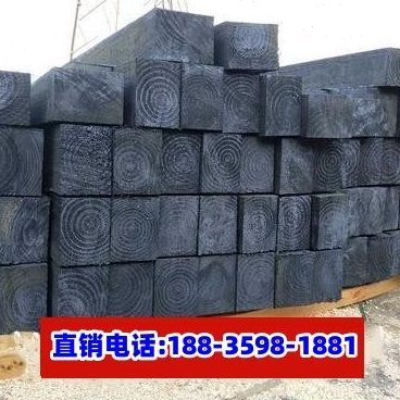 枕木铁路矿用油浸木头轨枕道路枕防腐全新枕木吊车支腿垫木小木A