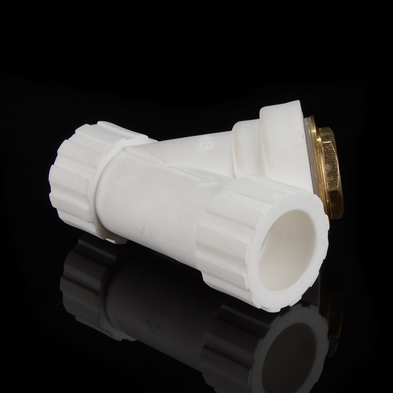 PPR过滤器Y型4分20 6分25PPR水管过滤器家用管材管件铜牙管帽配件
