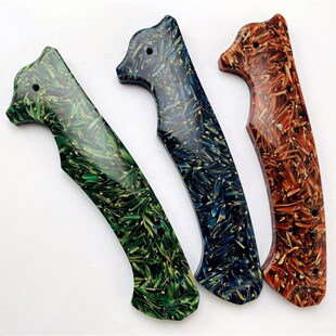 树脂谷壳刀柄复合手柄材料 刀把贴片弹弓刀具手柄DIY电子产品材料