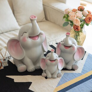 存钱罐20e25新款 可爱大象大容量只进不出大号储蓄罐客厅电视柜摆