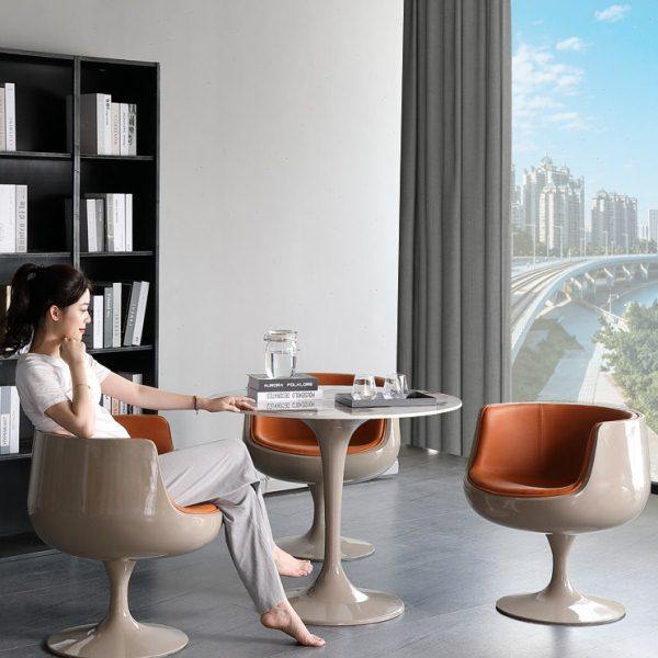 岩板洽谈桌椅组合圆形大理石创意现代售楼处会客谈判休闲接待桌,住宅家具,岩板餐桌,淘宝优惠券,粉丝福利购,淘宝优惠卷