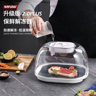 家用保鲜解冻器快速解冻盘肉生鲜海鲜牛排锁鲜化冻板厨房刺身解冻