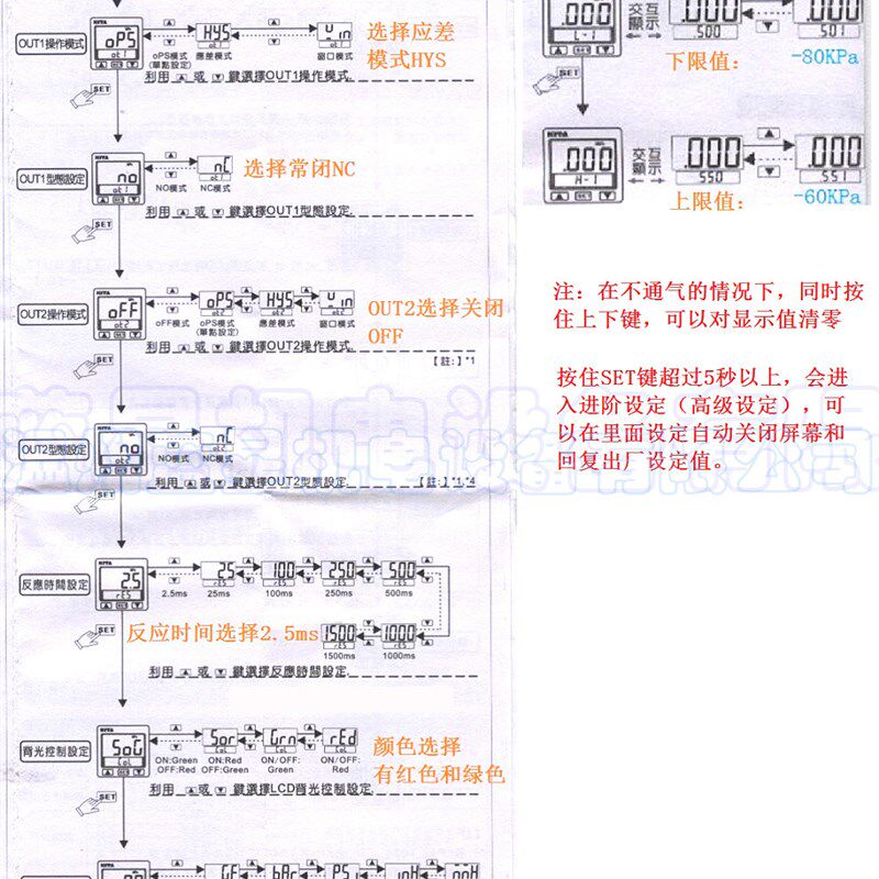 台湾KITA连成压数字式压力开关KP42V-010-F1停产升级KP43V-010-F1