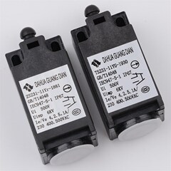 电梯缓冲器开关ZS231手动复位TS231自动涨紧轮限位行程开关配件