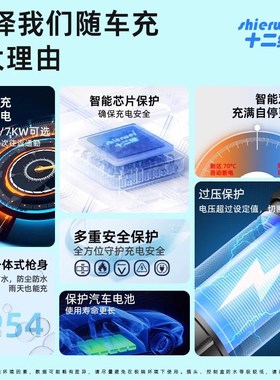 宝骏E200E100E300悦也云朵新能源车随车充电枪家用便携式充电器桩