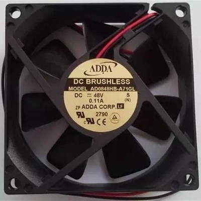 正品ADDA AD0848HB-A71GL 8025 48V 0.11A 8CM/厘米双滚珠风扇