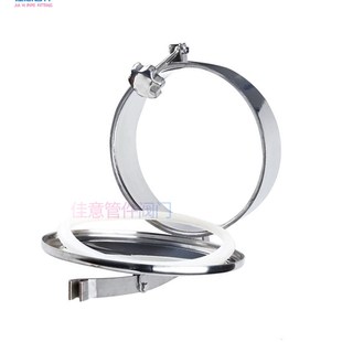 304不锈钢常压人孔盖卫生级快开人孔门酒罐上焊接圆形翻边手孔YAB