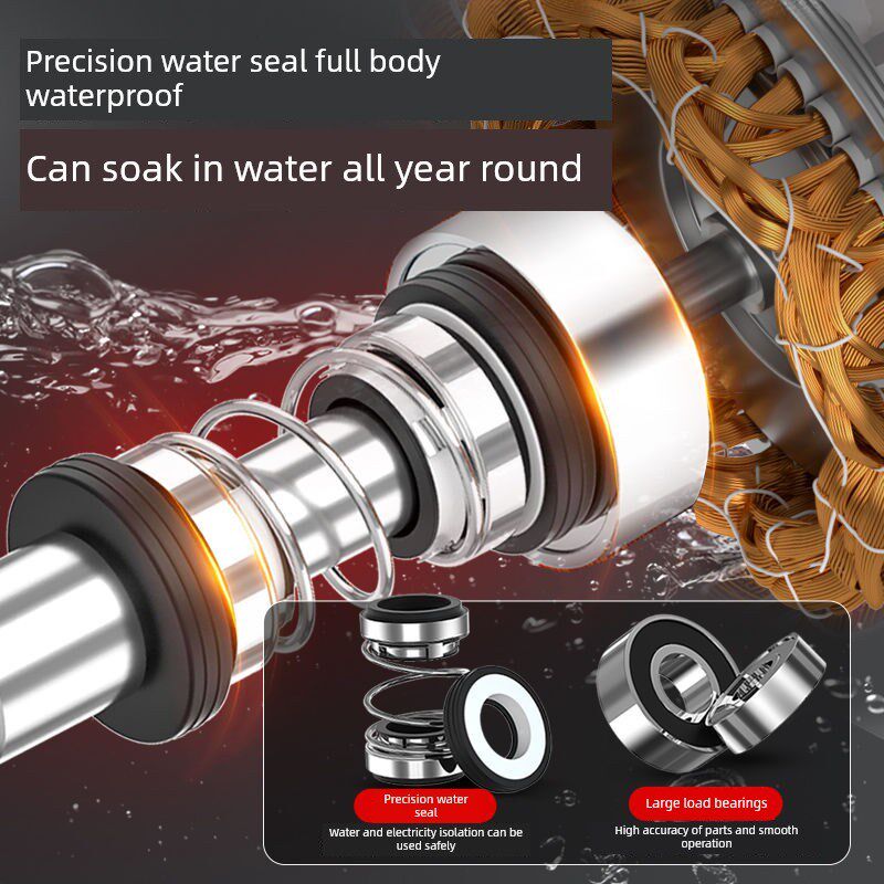 德国进口潜水泵220V家用水泵高扬程大流量小农业灌溉粪便抽泥