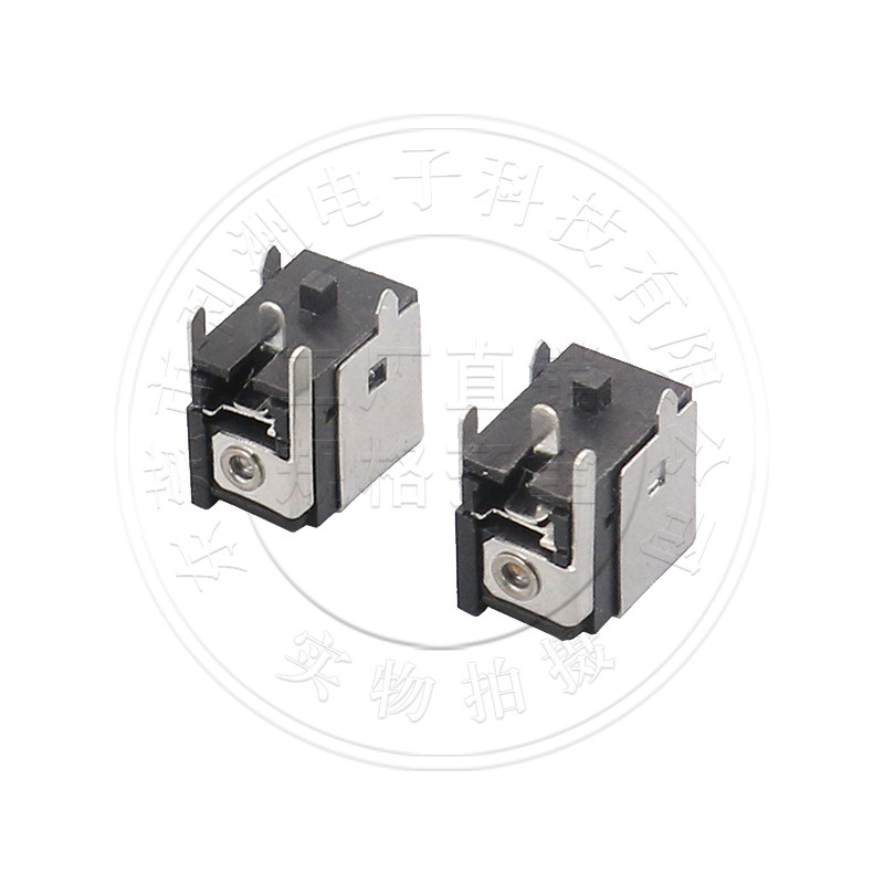 DC电源插座 DC-036A半包 5.5X2.1mm 直流电源插座 有柱 连接器