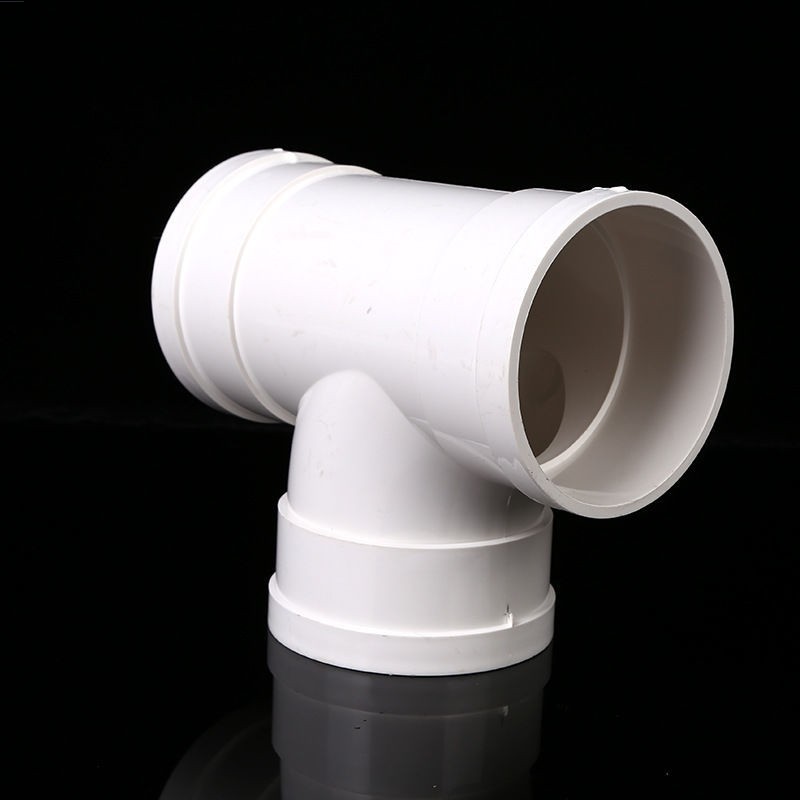 pvc400快速活接三通顺水PVC三通换气扇排风管200mm250排水管接头