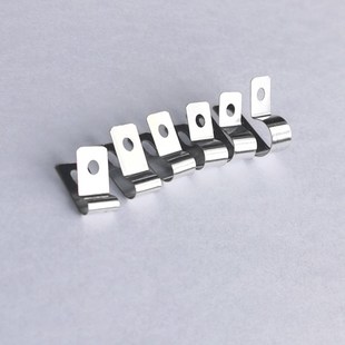 304不锈钢r型夹金属铝线缆固定扣压线夹防火高温夹P形扣理线线束