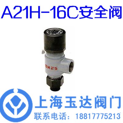 A21H-16C 铸钢弹簧微启式外螺纹安全阀 弹簧微启式安全阀 DN50