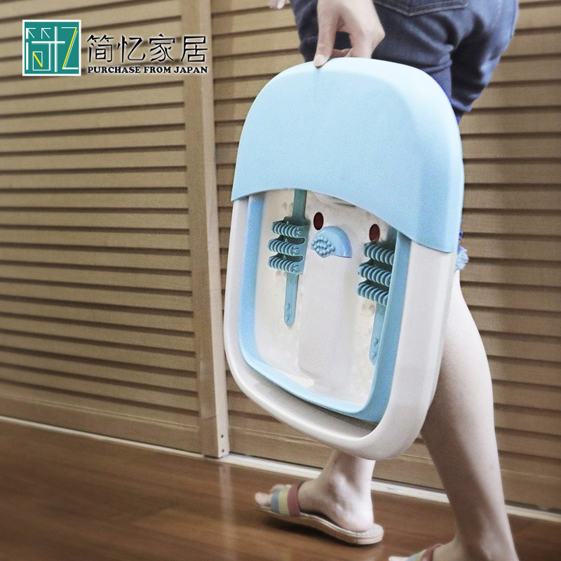 瑞典nathome北欧欧慕可折叠按摩足浴盆电动洗脚盆泡脚足浴桶足疗