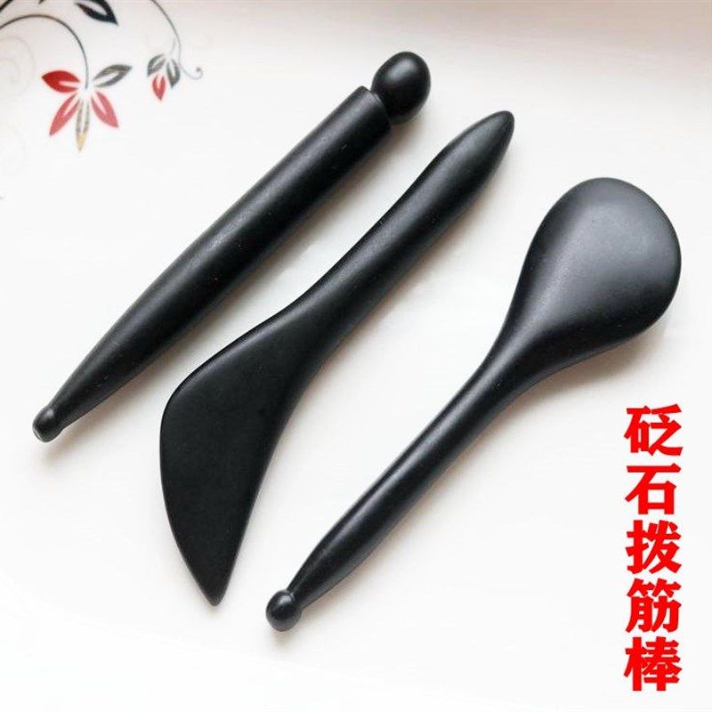 拨筋棒美容棒面部女脸部按摩点穴笔棒经络砭石刮痧板眼拨经拔筋棒