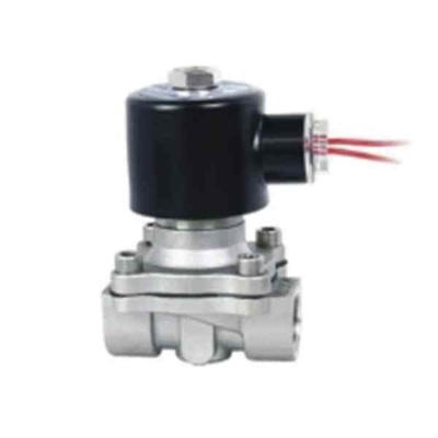 2W-320-32B 不锈钢电磁阀 水阀 气阀DN32 防弱酸碱AC220V DC12V