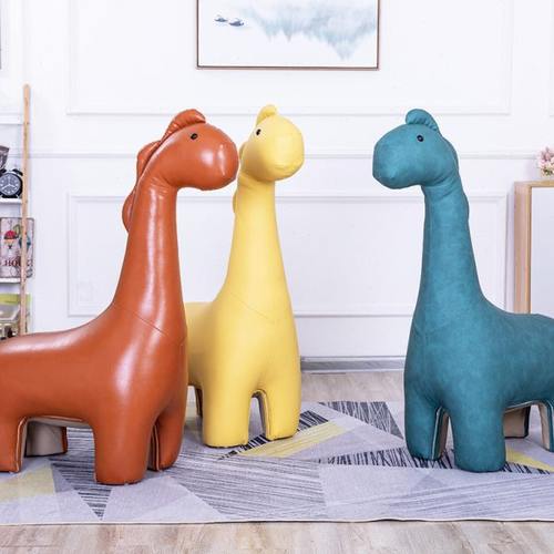创意家具动物坐凳子皮质河马样板房大象座椅装饰雷龙乔迁节日礼物