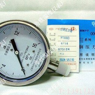 耐震压力表 全不锈钢材质 上海自动化仪表四厂 全系列 Y100