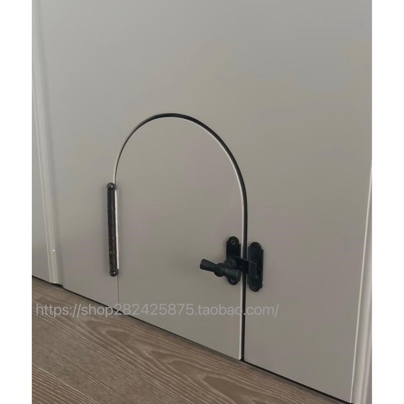 猫洞门搭扣 卫生间门锁扣 w老洋房门窗把手连动扣 全铜仿古插销