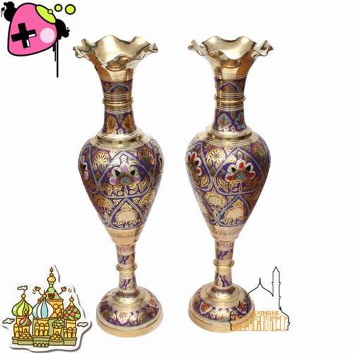 印度花瓶 现代时尚工艺礼品摆件 印度平口大肚子花瓶 T18