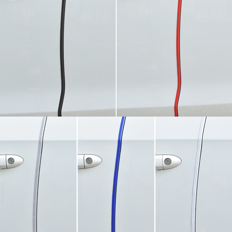 汽车车门防撞条通用免粘贴防蹭刮擦神器开M门边保护胶条改装饰用