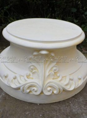 欧式玻璃钢人物雕塑艺术品客厅户外落地摆设可定制作加高底罗马柱