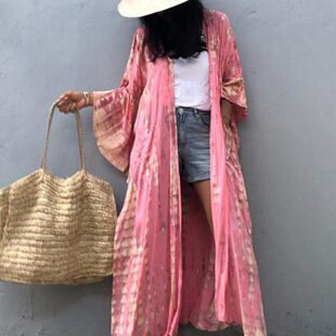 宽松遮肉大码 裙 沙滩外套防晒长袍海边度假比基尼泳衣外搭披肩罩衫