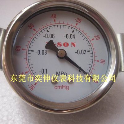 美容器械支架负压真空压力表,40MM轴向带支架真空表拍时联系Y-SON