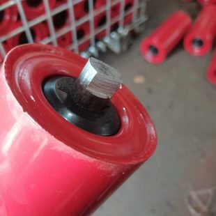 托辊输送带滚轮输送机铁质托辊配件边滚立辊槽型托辊组缓冲防尘水