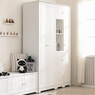 可比熊实木儿童衣柜家用男女孩卧室简易组合储物小衣橱宝宝收纳柜