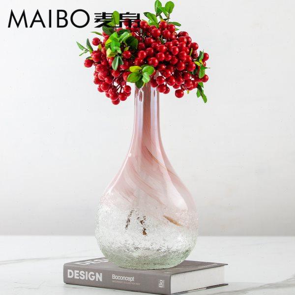 简约欧式现代颗粒琉璃花瓶家居客厅电视柜样板间桌面插花装饰品,家居饰品,花瓶,淘宝优惠券,粉丝福利购,淘宝优惠卷
