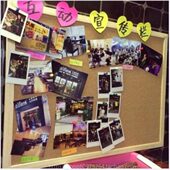 留言板 松木框双面软木板照片墙60 宣传栏 图钉板 告示板 80cm