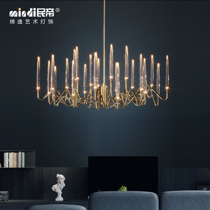 后现代轻奢吊灯客厅水晶灯创意树枝灯个性餐厅P卧室灯新款样板房