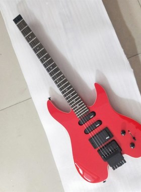 黄贯中经典斯坦伯格款电吉他红L色无头24品电吉他