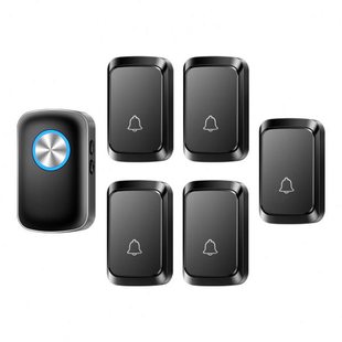 数码强闪光无线家用五拖一门铃远距离大音量聋哑老人呼叫按钮防水