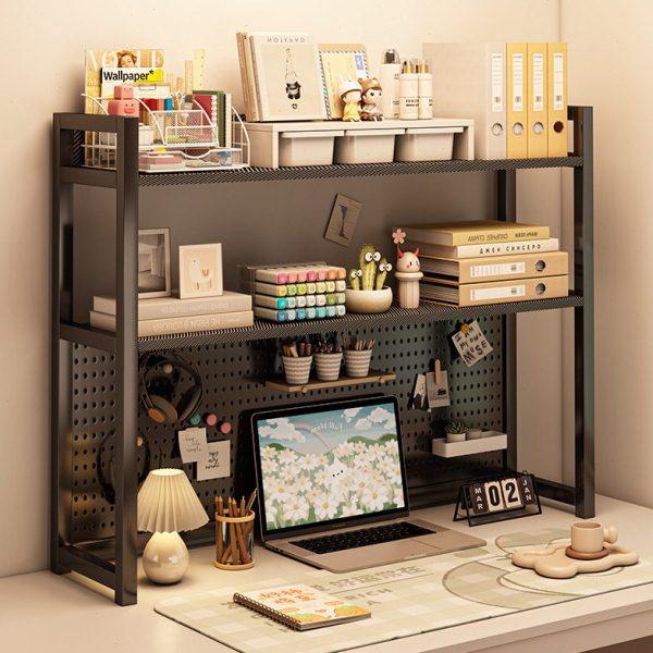 书架放桌面卧室公室桌上小型多层架子客厅书桌收纳洞洞板置物架,收纳整理,书桌收纳置物架,淘宝优惠券,粉丝福利购,淘宝优惠卷
