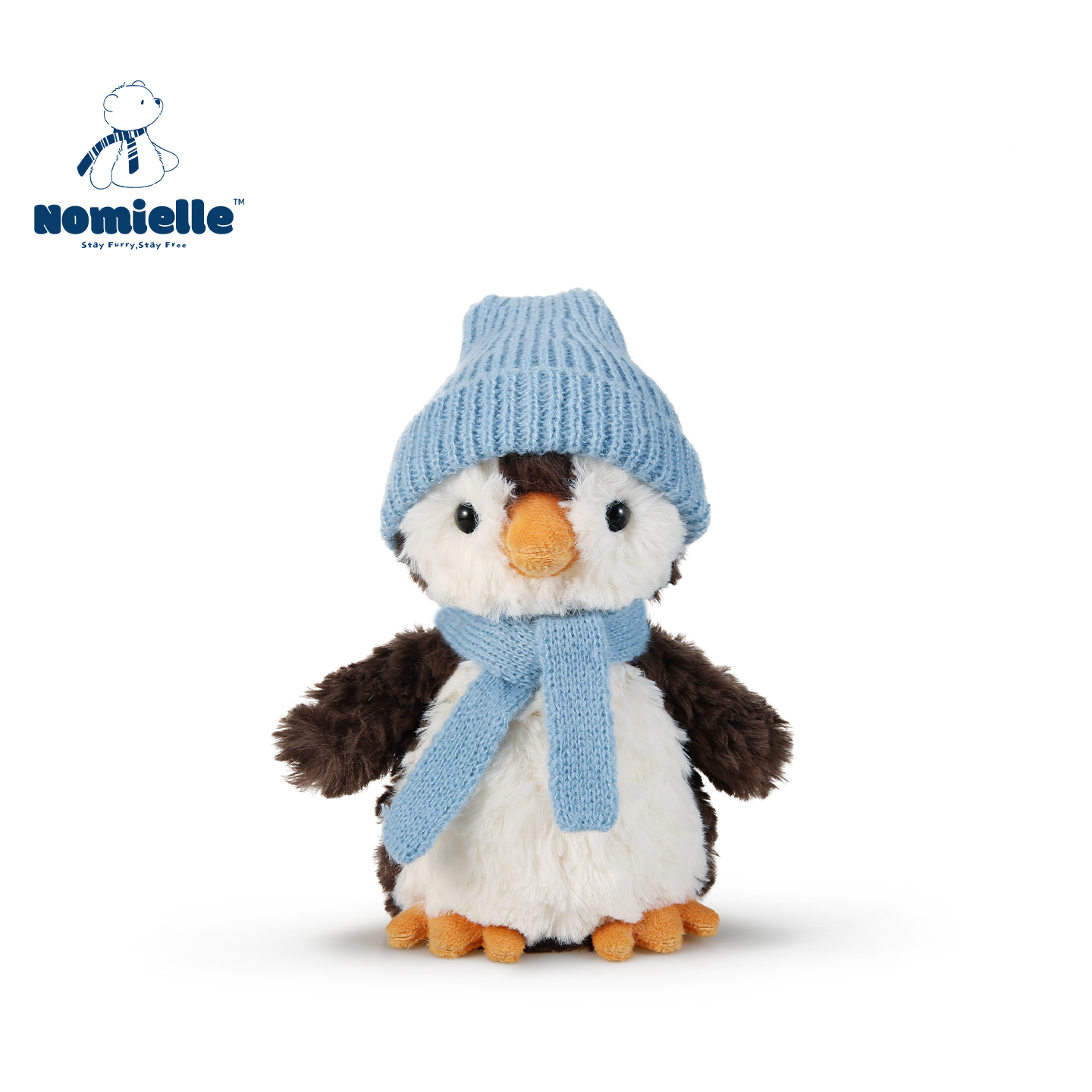 Nomielle卷毛小企鹅毛绒玩具公仔