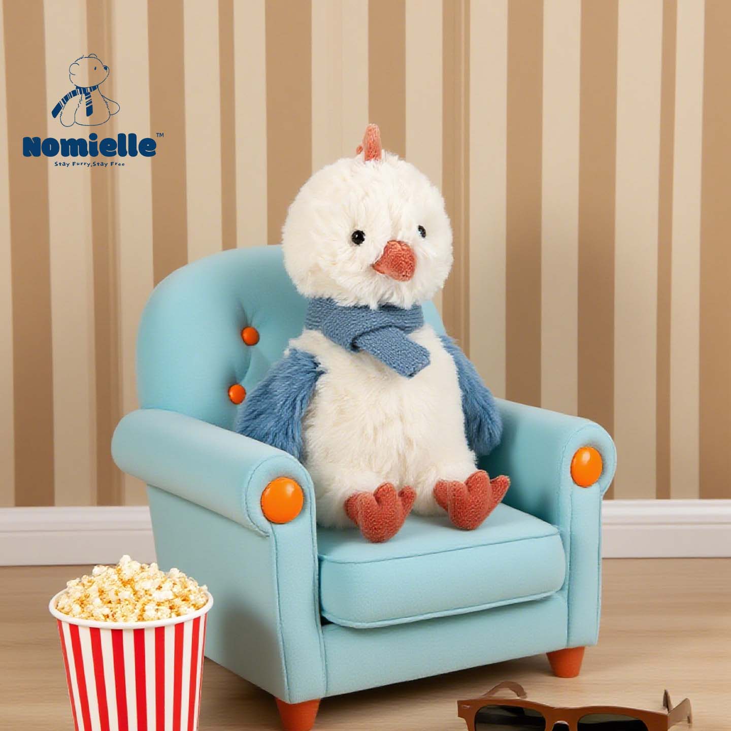 Nomielle弗罗斯特鸟毛绒玩具