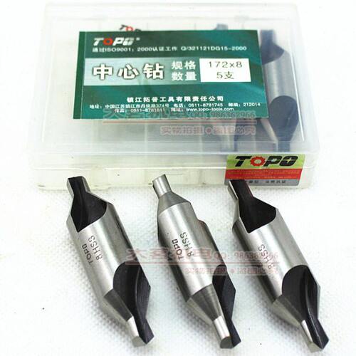 TOPO江苏拓普A型172中心钻1/1.5/2/2.5/3/3.15/4/5/6mm  10个