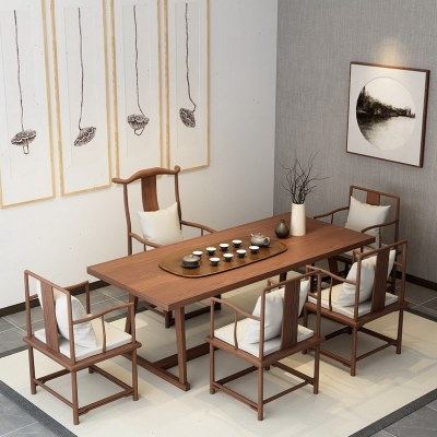 新中式实木茶桌椅组合 禅意简约原木桌子公司茶室茶馆会客茶台,商业/办公家具,茶台/茶桌,淘宝优惠券,粉丝福利购,淘宝优惠卷