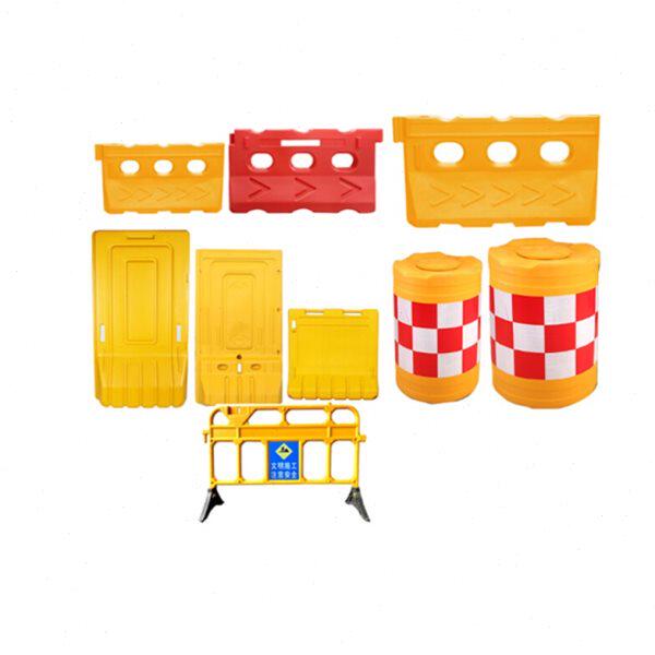 新料三孔水马 注水围挡市政围栏塑料隔离墩吹塑防撞桶圆柱型加厚