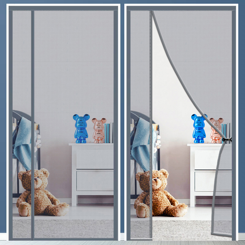 金刚网侧开纱门防蚊门帘家用夏季纱网纱窗网纱窗纱网W卧室防蝇磁