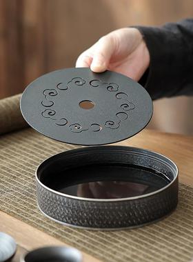 陶瓷干10483泡盘茶台壶建承功夫茶茶承托水复古中式古朴禅意储水