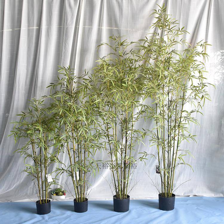 新中式室仿生竹计屏仿真绿竹内大隔断造TY-XH001景落地摆件仿生设