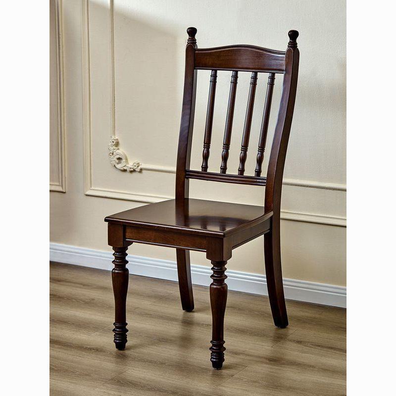 网红新款式全实木餐椅复古餐椅组美合书房无品牌/椅马柱子椅子罗